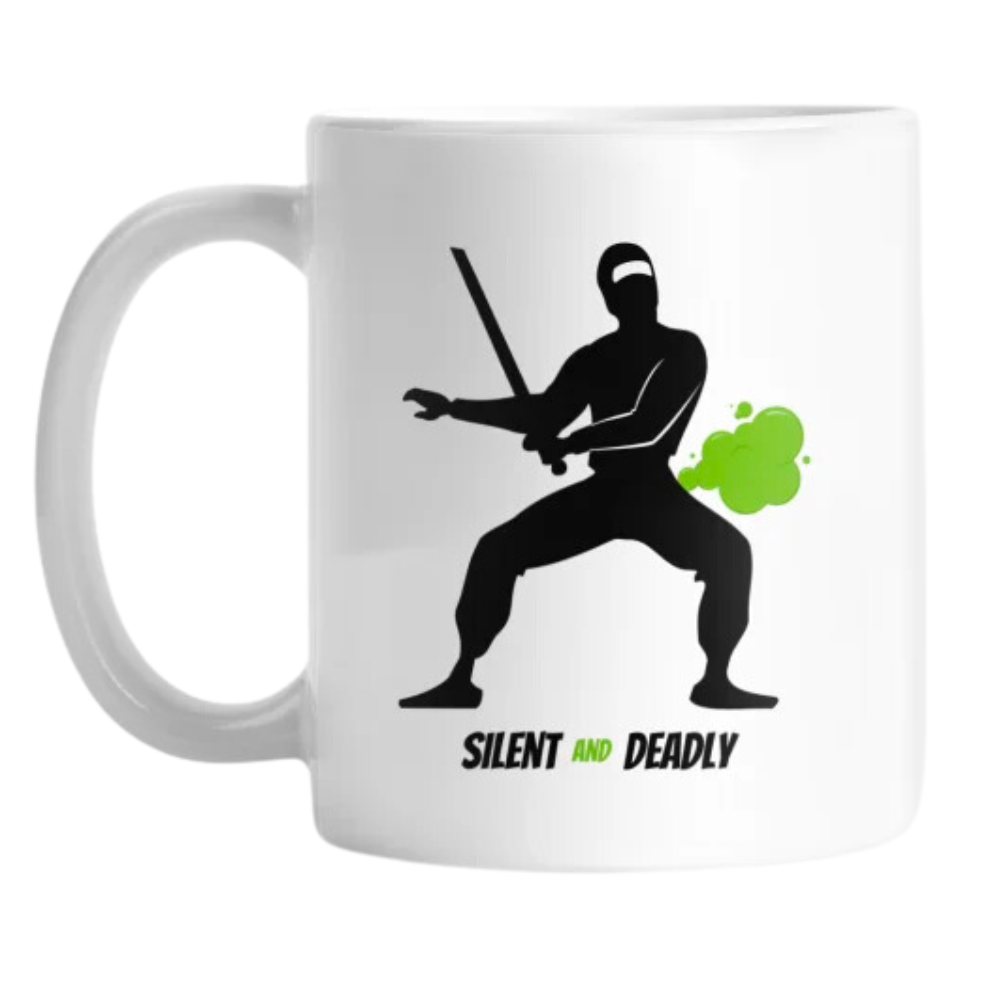 Silent and Deadly Ninja Fart Mug