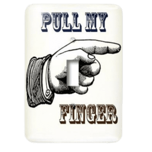 Pull My Finger Light Switch Cover
